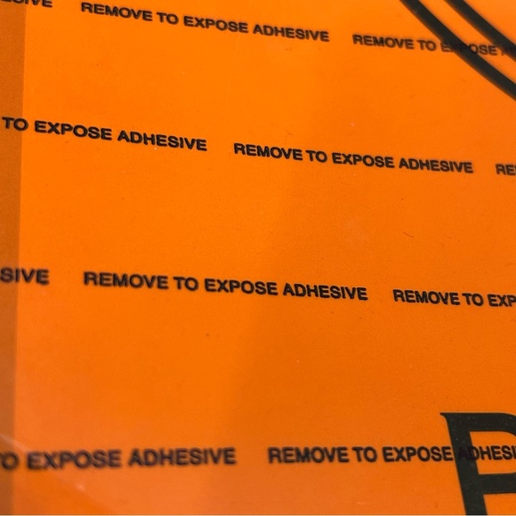 Zig Zag Slow Burning Made In France Large Orange Sticker Dual Side Window Decal - Picture 3 of 5